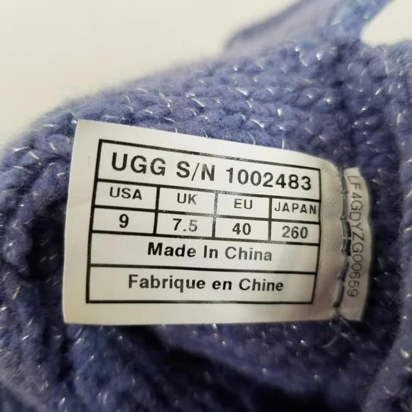UGG Cardy Lattice Knit Sweater Boots Size 9 NWOT